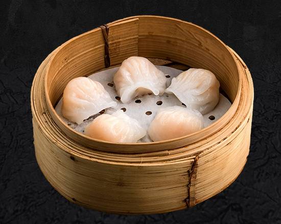 36. Crystal Shrimp Dumpling (Har Gow) 5pcs  蝦餃(5個)